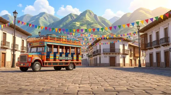 Chiva fiestera, Quito
